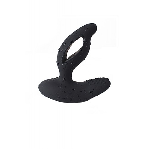 Стимулятор простаты Levett Titus, силикон, чёрный, 13 см