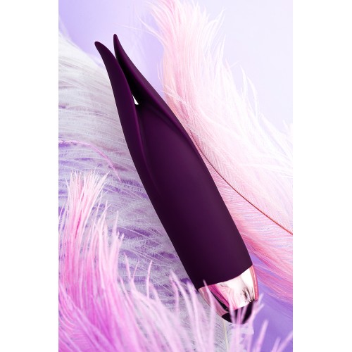 Вибростимулятор L'EROINA by TOYFA Flo, 10 режимов вибрации, силикон, фиолетовый, 18,5 см