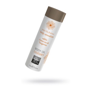 Съедобное масло для тела - Зеленый чай и мандарин, 75мл. (иной угол)