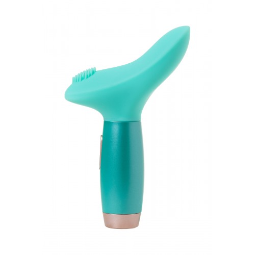Нереалистичный вибратор Le Stelle PERKS SERIES EX-4, Силикон, Бирюзовый, 16,5 см