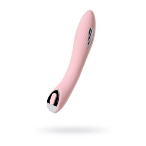 Вибратор с электростимуляцией PHYSICS TESLA G-POINT, силикон, розовый, 21 см (иной угол)