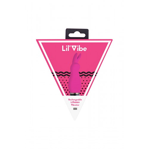 Вибратор с клиторальным стимулятором LilVibe, силикон, розовый, 13 см