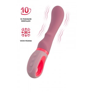 Вибратор Flovetta ROSE, силикон, розовый, 19 см