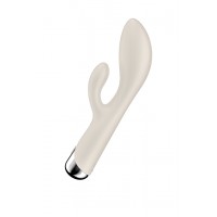 Вибратор-кролик с ротацией Satisfyer Spinning Rabbit 1, силикон, бежевый, 20,5 см