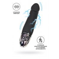 Вибратор Mystim Real Deal Neal с электростимуляцией, силикон, черный, 16,5 см