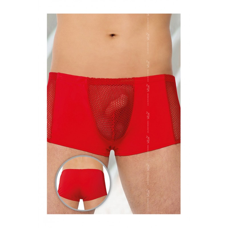 Шорты мужские с сеткой SoftLine Collection, красный, L