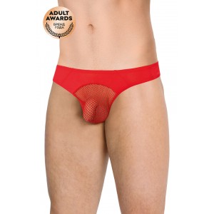 Трусы мужские со вставками из сетки SoftLine Collection, красный, XL