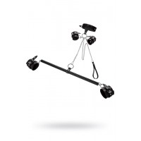 Бандажный набор 3 точки фиксации Pecado BDSM (большая распорка, оковы, наручники, ошейник с кольцом