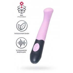 Стимулятор точки G, силикон, розовый, 19 см