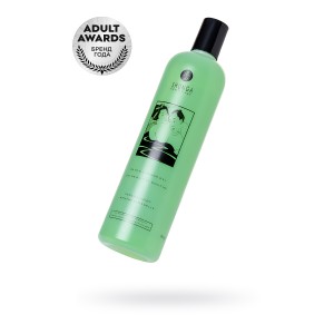 Гель для ванны и душа Shunga «Чувственная мята», съедобный, с расслабляющим эффектом, 500 мл (иной угол)