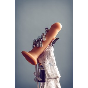 Ремневой нереалистичный страпон на присоске Strap-on-me, XL, силикон, телесный, 20 см Ремневой нереалистичный страпон на присоске Strap-on-me, XL, силикон, телесный, 20 см (иной угол)