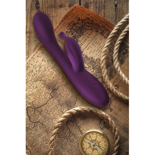 Вибратор для точки G с клиторальной стимуляцией Let it G, G-Spotter, силикон, фиолетовый, 19,5 см