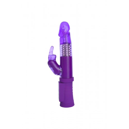 Вибратор с клиторальным стимулятором TOYFA A-Toys  , TPR, Фиолетовый, 22 см