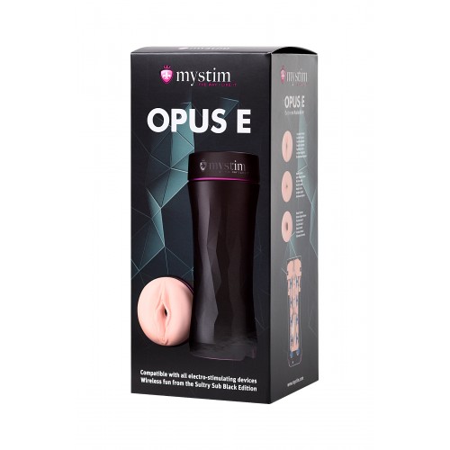 Мастурбатор Mystim Opus E Vagina, TPE, телесный, 21.5 см
