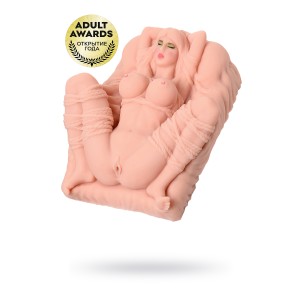 Мастурбатор реалистичный KOKOS ERICA, TPR, телесный, 18 см (иной угол)