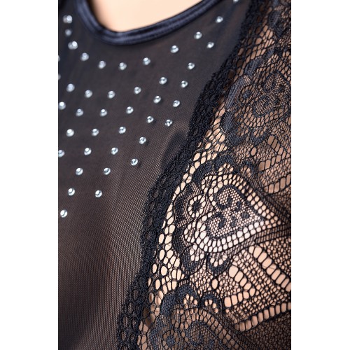 Платье Candy Girl с открытой спиной и стринги, чёрные, XL