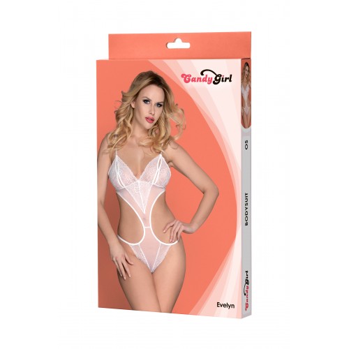 Боди Candy Girl Evelyn белое, OS