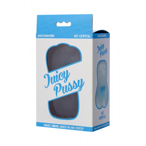 Мастурбатор реалистичный TOYFA Juicy Pussy Hot Crystal, TPE, 14,5 см