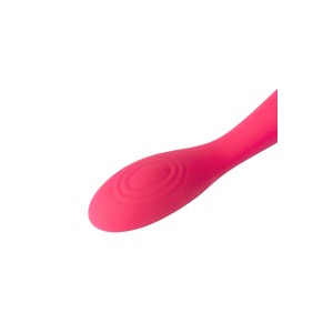 Вибратор клиторальный Svakom Iris, силикон, розовый, 18 см (иной угол)