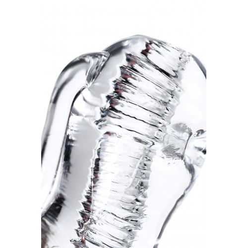 Мастурбатор нереалистичный Lingam by TOYFA  Indira , TPE, Прозрачный, 14 см