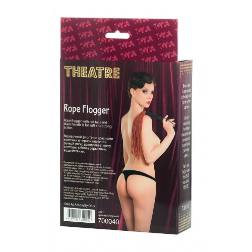 Флоггер TOYFA Theatre из веревки, красный