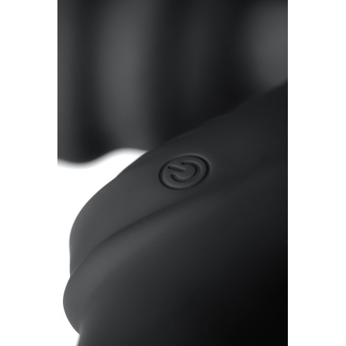 Безремневой страпон Black & Red by TOYFA с вибрацией, влагостойкий, силикон, чёрный, 35 см