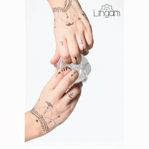 Мастурбатор нереалистичный Lingam by TOYFA  Indira , TPE, Прозрачный, 14 см