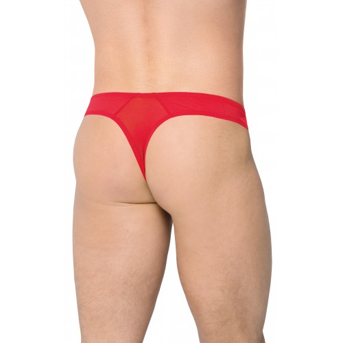 Трусы мужские со вставками из сетки SoftLine Collection, красный, XL