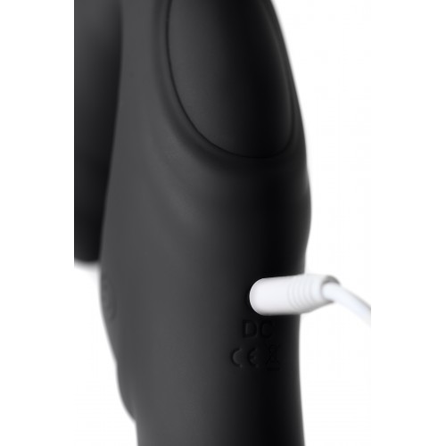 Безремневой страпон Black & Red by TOYFA с вибрацией, влагостойкий, силикон, чёрный, 35 см