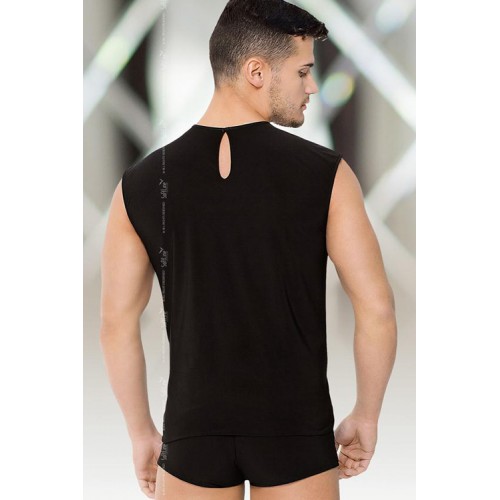 Костюм мужской SoftLine Collection (майка, шорты), черный, XL