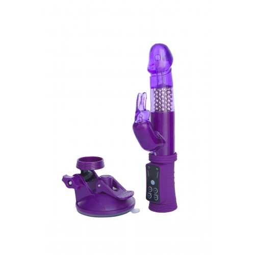 Вибратор с клиторальным стимулятором TOYFA A-Toys  , TPR, Фиолетовый, 22 см