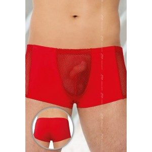 Шорты мужские с сеткой SoftLine Collection, красный, L (иной угол)