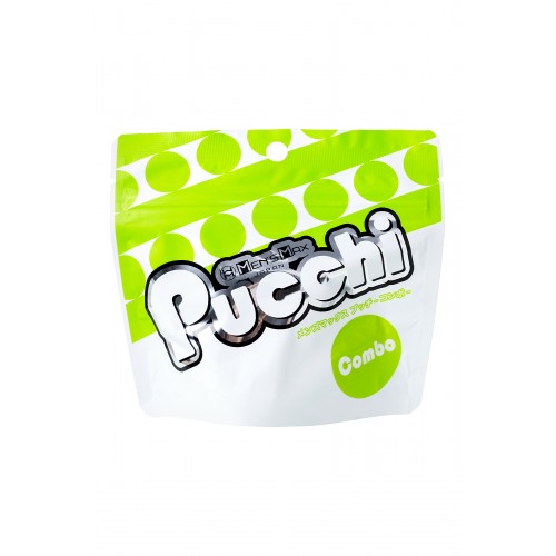 Мастурбатор нереалистичный MensMax Pucchi Combo, TPE, белый, 6,5 см