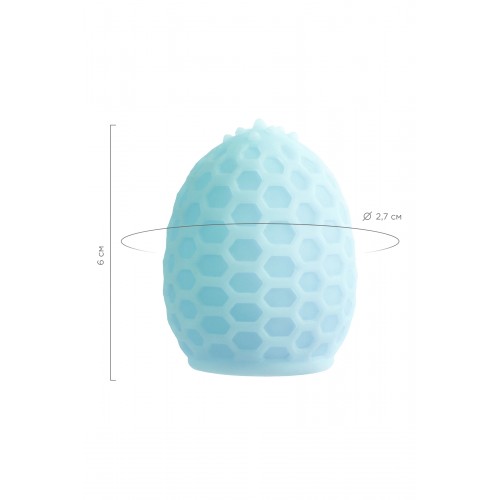 Мастурбатор A-Toys Pufl, бирюзовый, ТРЕ, 6 см Ø 2,7 см