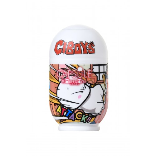 Мастурбатор нереалистичный, CAPSULE Attack, MensMax, TPE, прозрачный, 9 см