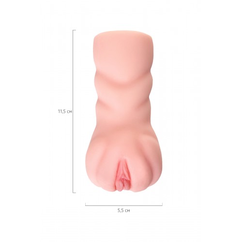 Мастурбатор реалистичный TOYFA Basic Oh Yeah!, TPE, телесный, 11,5 см