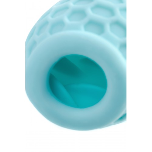 Мастурбатор A-Toys Pufl, бирюзовый, ТРЕ, 6 см Ø 2,7 см