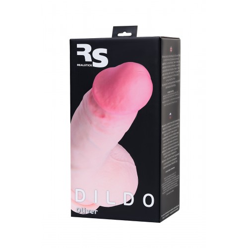 Реалистичный фаллоимитатор RealStick Elite Oliver, TPR, телесный, 18,5 см