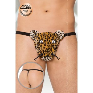 Стринги мужские Леопард SoftLine Collection, лерпардовый, S/L (иной угол)