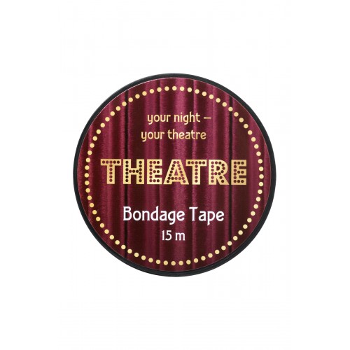 Бондажный скотч TOYFA Theatre, чёрный, 15 м.