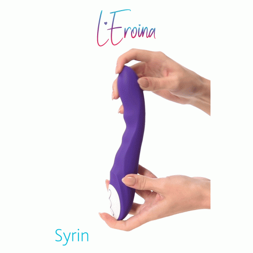 Нереалистичный вибратор L'EROINA by TOYFA Syrin, 10 режимов вибрации, силикон, фиолетовый, 21 см, Ø