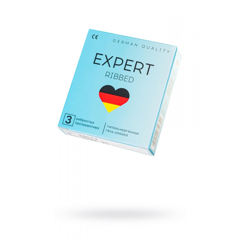 Презервативы EXPERT Ribbed Germany 3 шт. (ребристые)