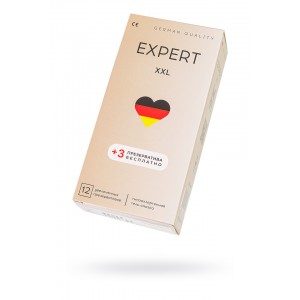 Презервативы EXPERT XXL Germany 12шт +(3 бесплатно), увеличенного размера