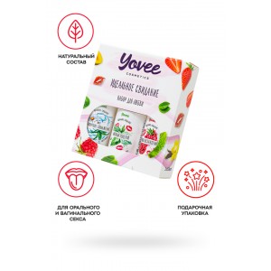 Набор гелей-смазок Yovee для любви (721002+721006+721054), вкус (малина+мята) + увл (алоэ), 3х50 мл Набор гелей-смазок Yovee для любви (721002+721006+721054), вкус (малина+мята) + увл (алоэ), 3х50 мл