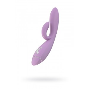 Вибратор на батарейках rabbit OVO K1, силикон, розовый, 20,5 см
