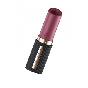 Мини-вибратор с 3D пульсацией Satisfyer Deep Kiss с USB-C зарядкой, силикон, ABS, чёрный, 11,4 см