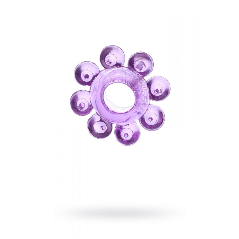 Эрекционное кольцо на пенис TOYFA, TPE, фиолетовый