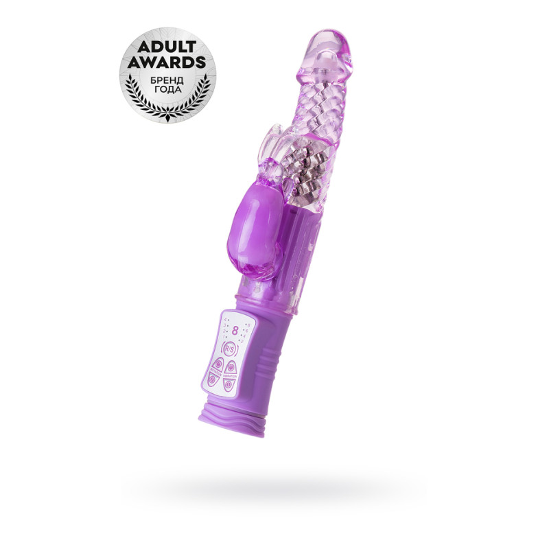 Вибратор с клиторальным стимулятором TOYFA A-Toys  High-Tech fantasy, TPE, Фиолетовый, 22,5 см