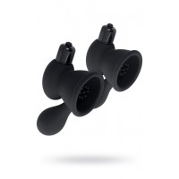 Вибромассажер для сосков TOYFA ,TPR, Черный