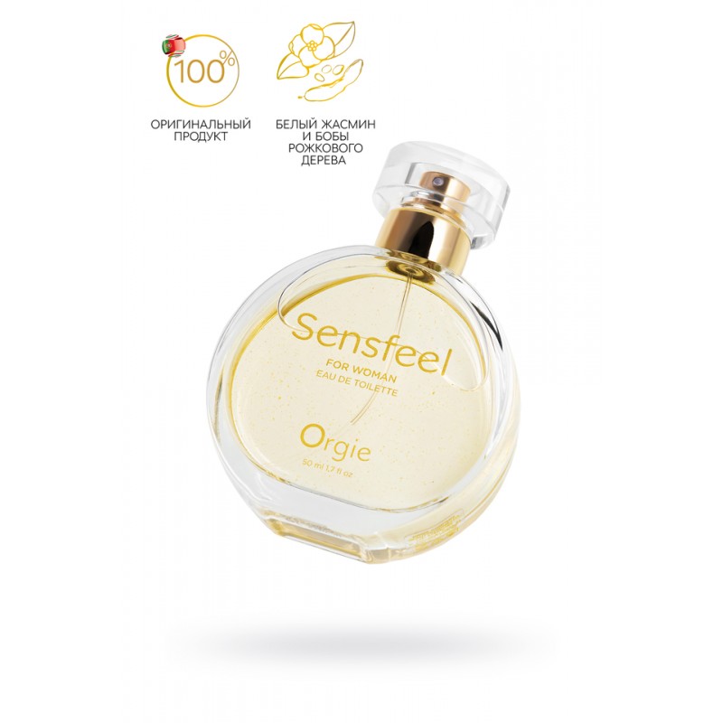 Туалетная вода с феромонами Orgie SENSFEEL, для женщин, 50 мл